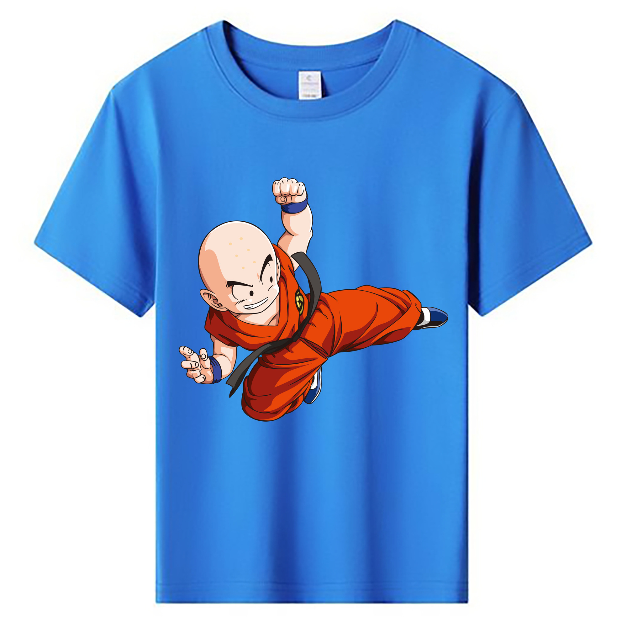 （画像用） ドラゴンボール クリリン DRAGON BALL krillin 綿100％キッズTシャツ（フロントプリント）